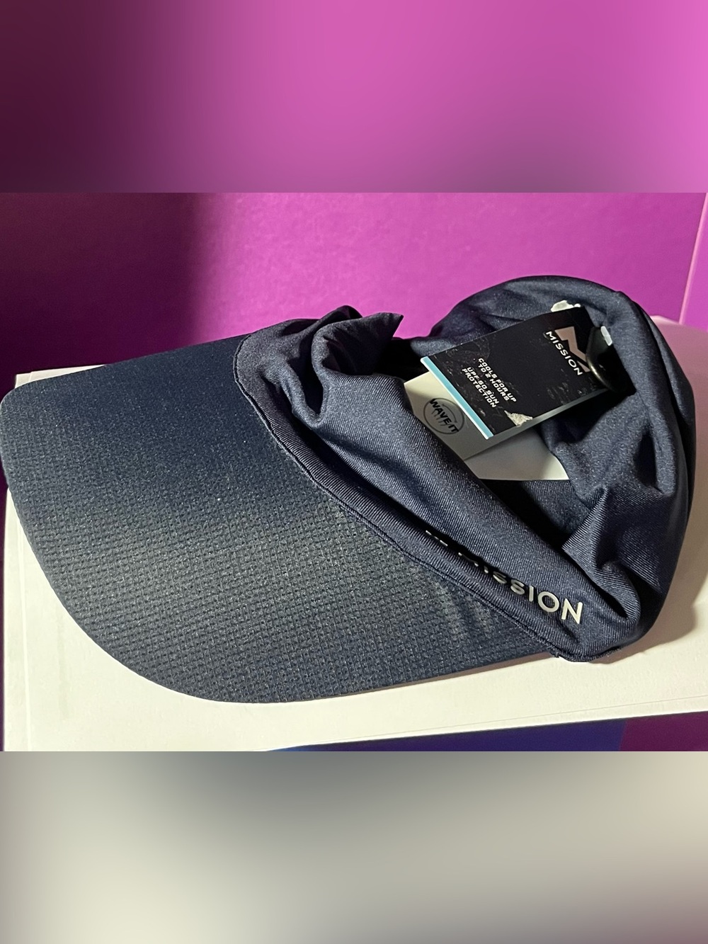 MISSION - Unisex Black Performance Visor with Sweatband🧢🧢 - Picture 5 of 5